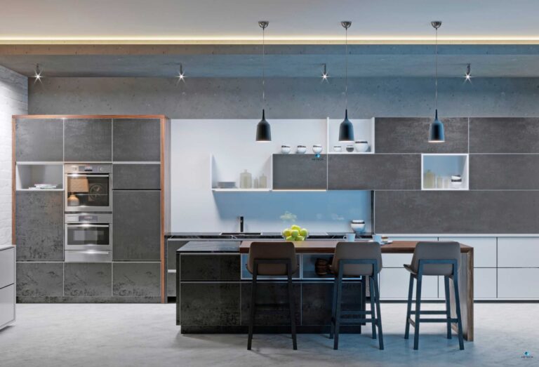 Dramatic black kitchens interior decor