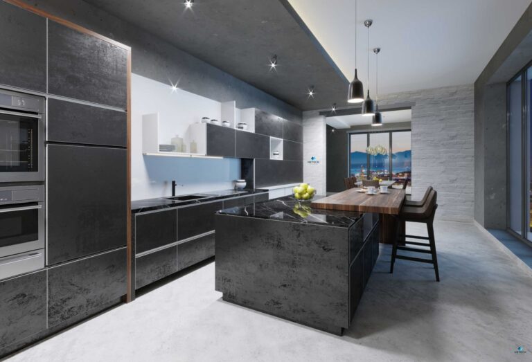 modern black kitchens decor